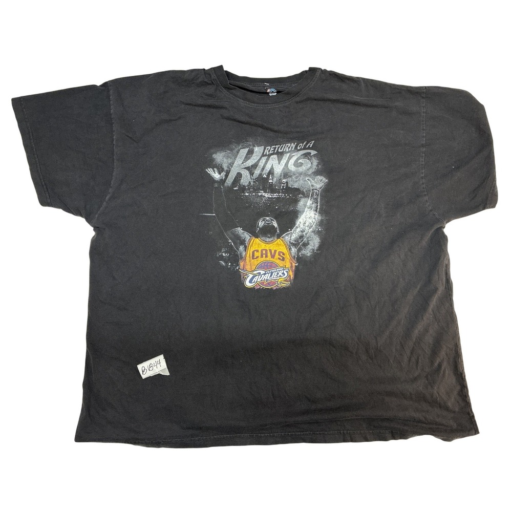 Majestic Cleveland Cavaliers LeBron James Return of a King T-Shirt Black 4XL-BIG